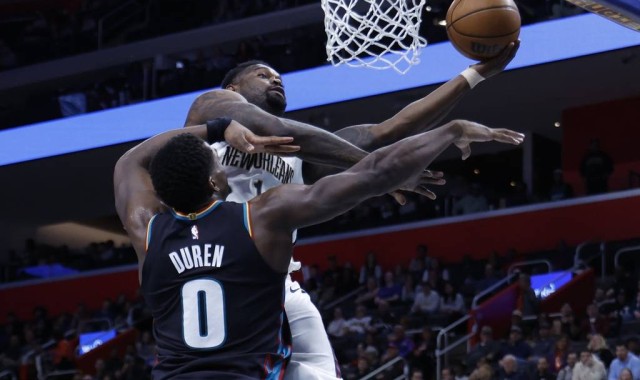 杜伦30+10+7许尔特22分 活塞送鹈鹕3连败